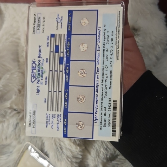 Helzberg Diamonds Silver Engagement Ring with Three Round Diamonds - Picture 9 of 9